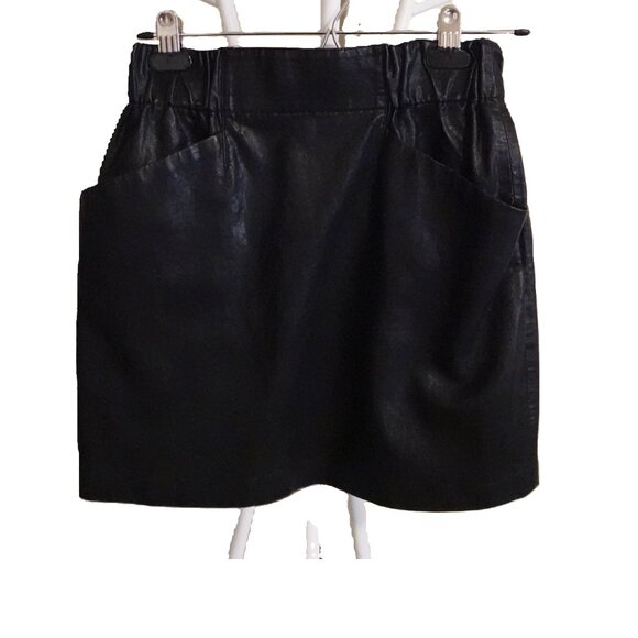 ZARA Basic Pleather Short Skirt Size XS - Picture 2 of 6